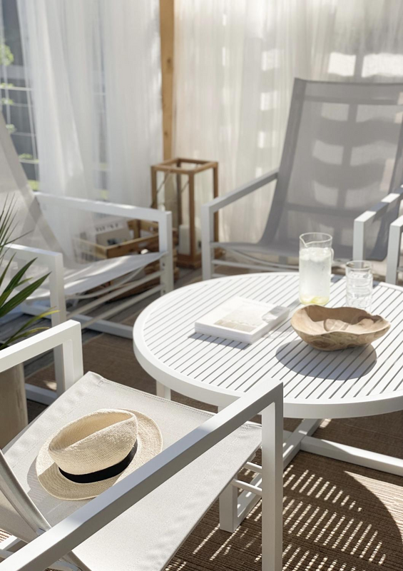 Brafab Vevi Loungebord 100 cm - Vitt