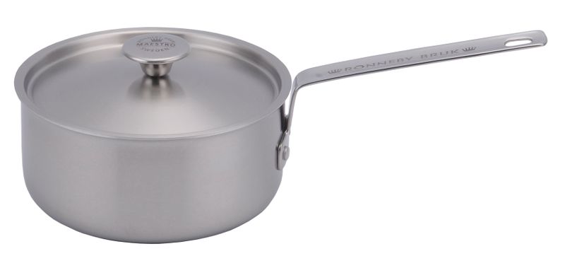 Ronneby Bruk – INOX Rostfri Kastrull 20 cm 2,5 liter, 3-Ply Konstruktion