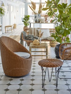 Bloomingville Roccas soffbord, brun, polyrattan