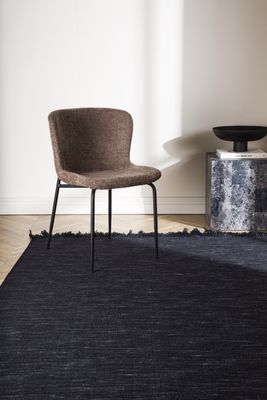 Venture Home Elton Matta - Svart ull, 350x250 cm