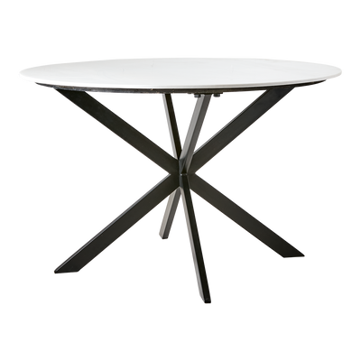 Affari of Sweden MILAN Bord, Vit/svart 120 cm