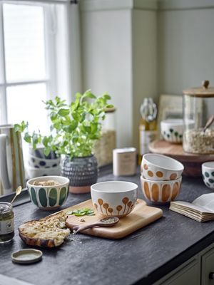 Creative Collection Linora Skål 58 cl, Brun, Stengods, 18 skålar