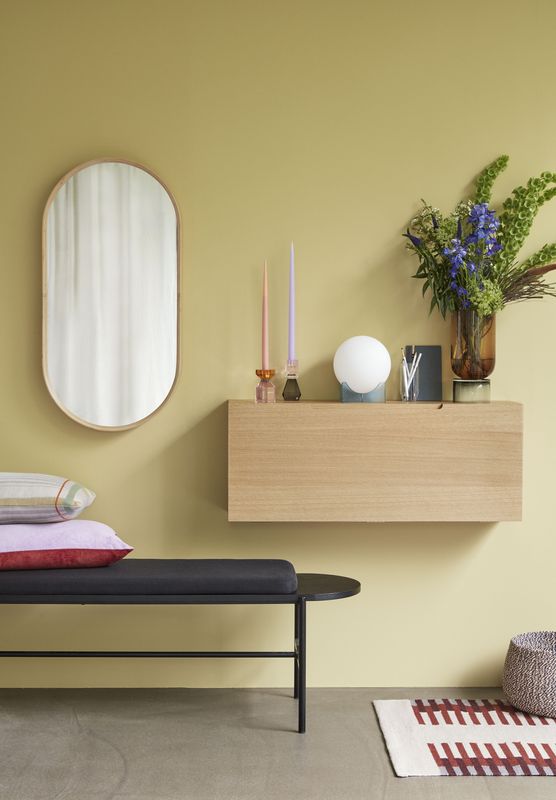 Hübsch Norm Bänk Svart 180x45xh49cm