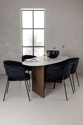 Venture Home Matgrupp Grönvik med Selma-stolar