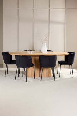 Venture Home Matbord Stjärnö med Edina Stol