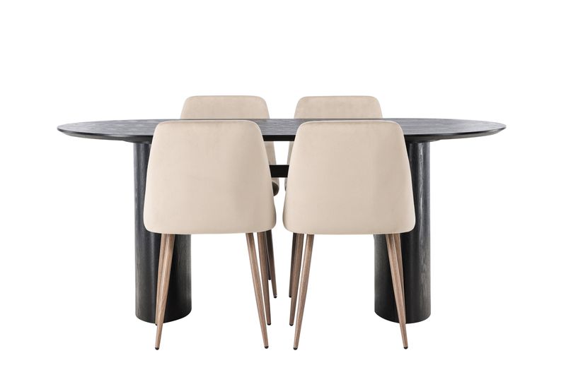 Venture Home Matgrupp Isolde med stolarna Night