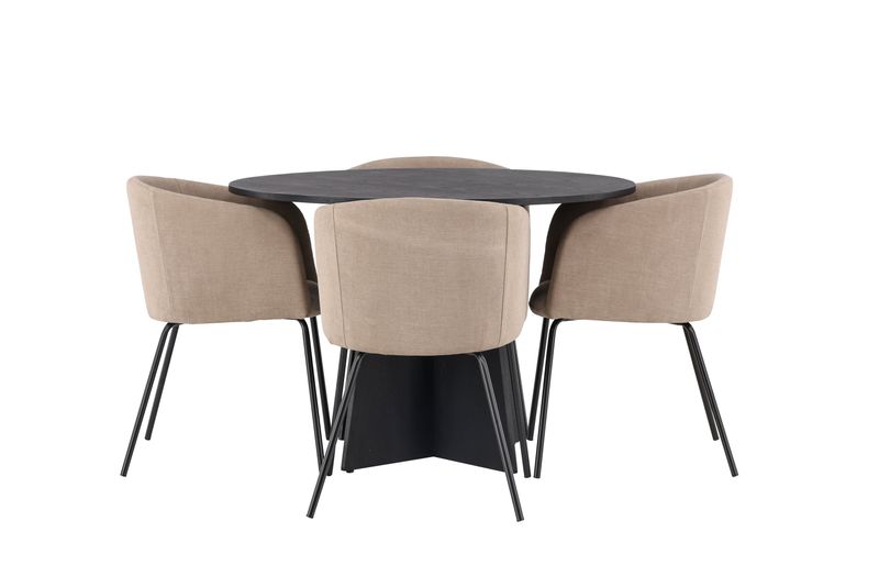 Venture Home Matgrupp Bootcut med 4st Matstolar Berit