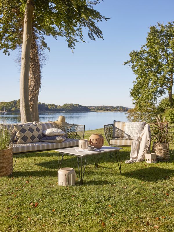 Bloomingville Mundo Loungestol, Grön, Metall