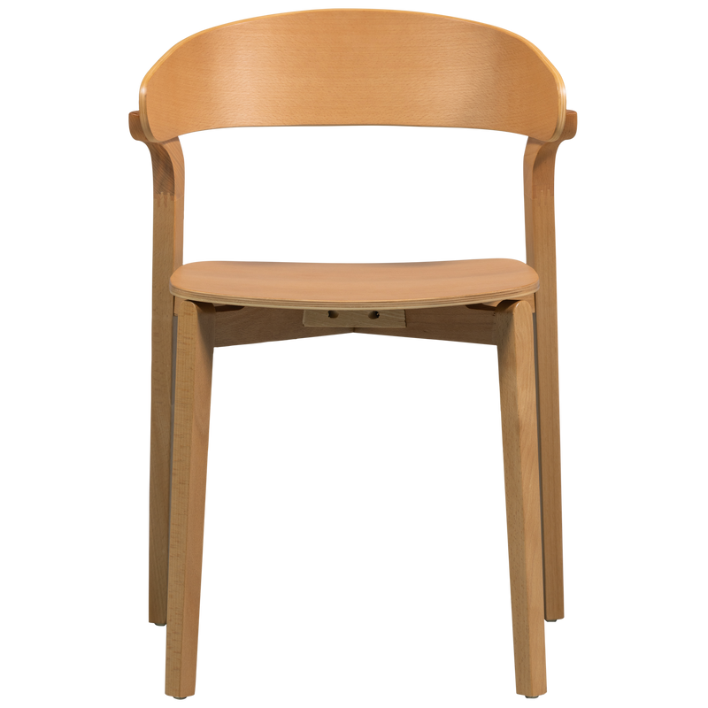 WOOOD Cras Matstol i Askfaner Natur 2 st