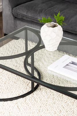 Skanör Soffbord i Glas och Stål