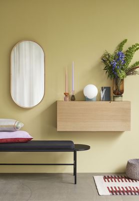 Hübsch Collect skoskåp naturell 100 x 25 x H40 cm