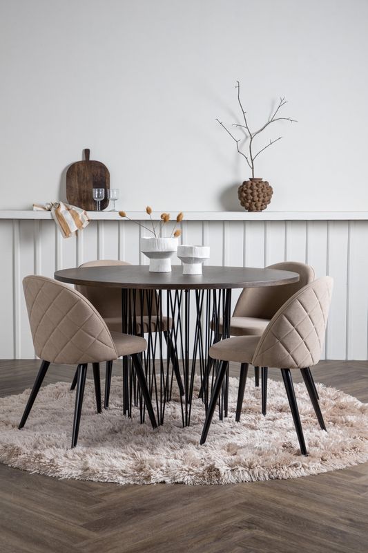 Venture Home Stone Rund Matgrupp