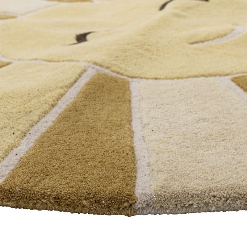 Bloomingville Sun matta, gul, ull