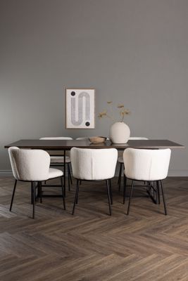 Venture Home Matgrupp Ystad med stolarna Edina