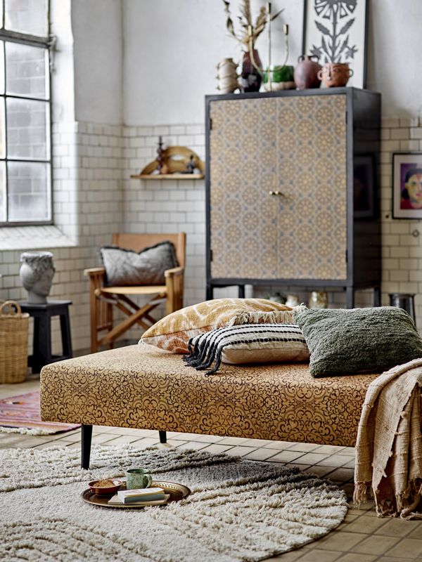 Bloomingville Gulli dagbädd, gul, FSC® Mix, bomull