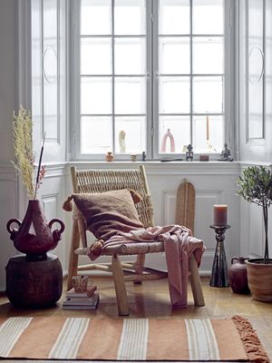 Bloomingville Ruthy loungestol i naturfärgad teak