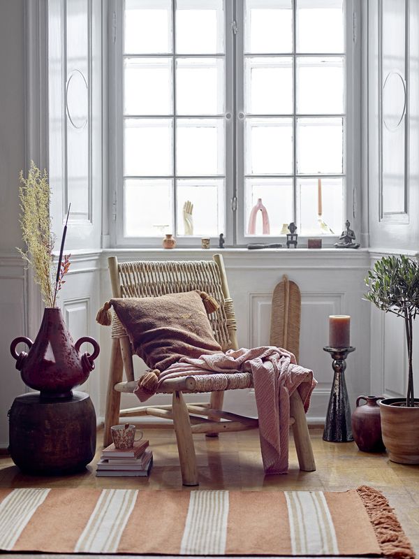 Bloomingville Ruthy loungestol i naturfärgad teak