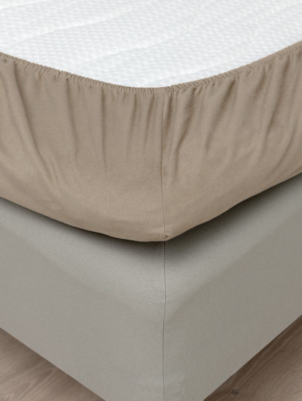 Høie Flanell formsytt lakan mullvad 90x200x25 cm