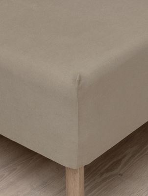 Høie Flanell formsytt lakan mullvad 90x200x25 cm