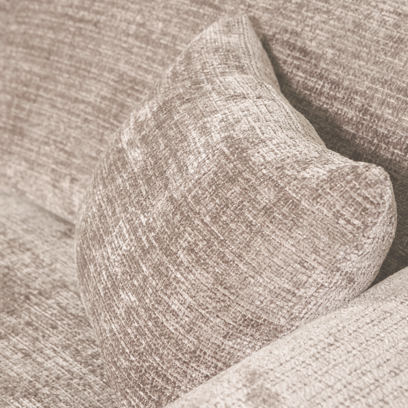 WOOOD Cloud Schäslong Soffa Vänster Chenille Natur