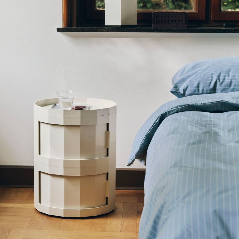 HAY Facet Cabinet 20 skåp Eggshell, Ø38 cm