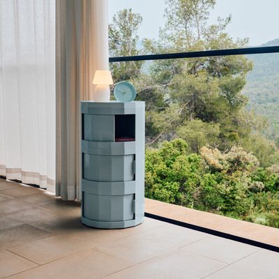 HAY Facet Cabinet 30 skåp Misty blue, Ø38 cm
