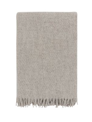 Høie Falketind ullpläd naturlig beige 120x180 cm