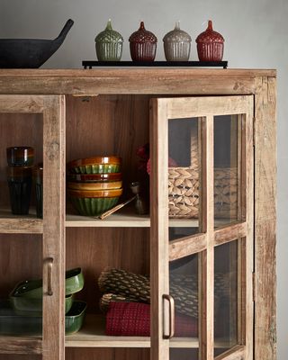 Affari of Sweden RIKO Vitrinskåp, Natur 118x38x160 cm