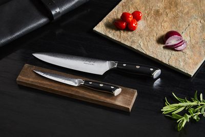 Damaskus By Hâws G10 Kockkniv 32 cm + Allkniv 24 cm