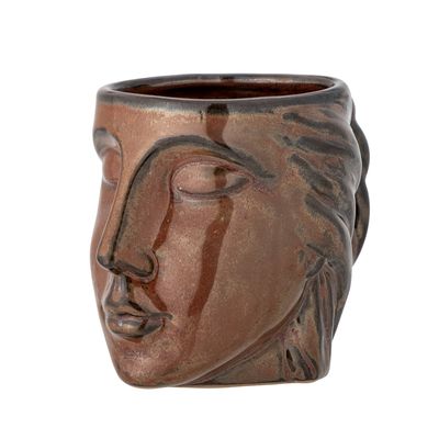 Bloomingville Reeha Mugg, Brun, Stengods - 8-pack