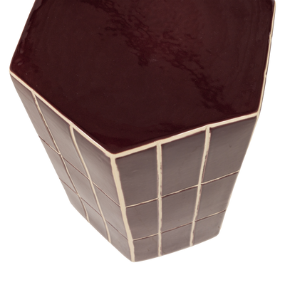 WOOOD PLU Dekorativt Sidobord i Keramik, Lila