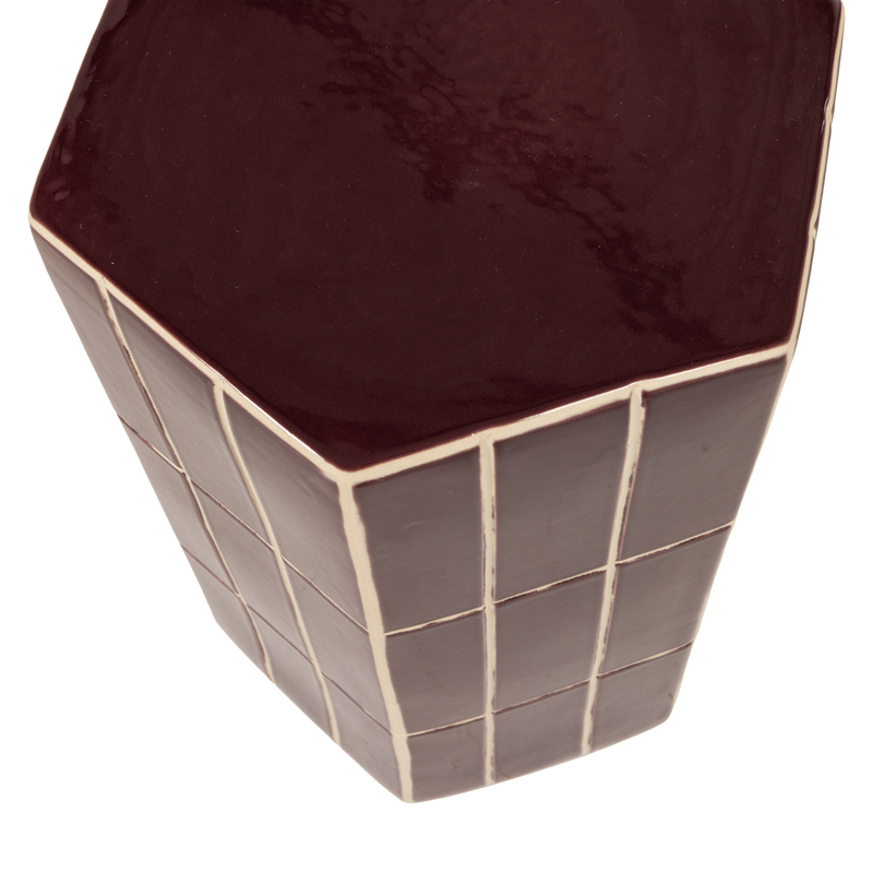 WOOOD PLU Dekorativt Sidobord i Keramik, Lila