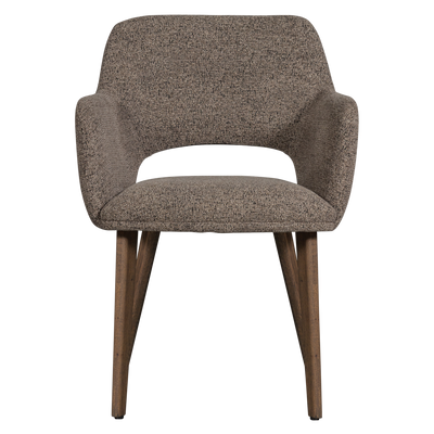 WOOOD Murat Matstol Mullvad med Träben Brun 2 st