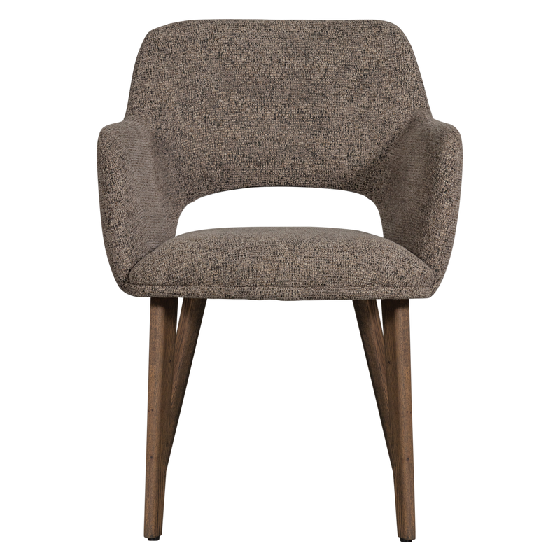 WOOOD Murat Matstol Mullvad med Träben Brun 2 st