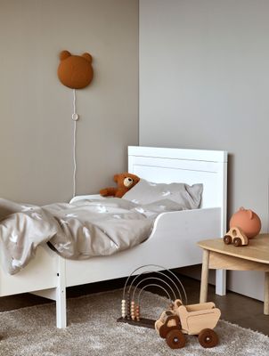 Høie Fina påslakanset baby beige 70x80 cm 2 delar
