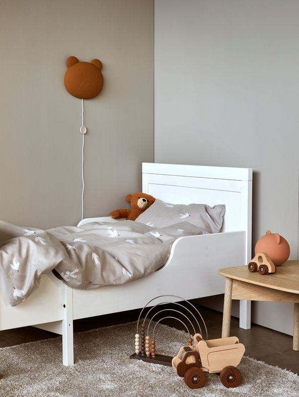 Høie Fina påslakanset baby beige 70x80 cm 2 delar