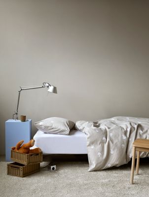 Høie Fina påslakanset baby beige 70x80 cm 2 delar