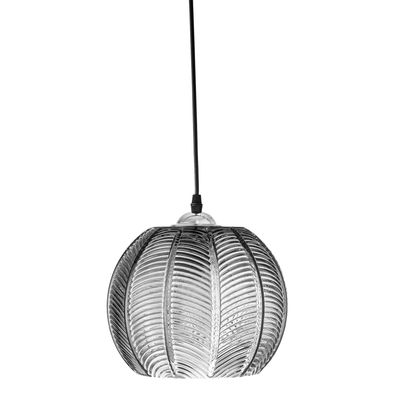 Bloomingville Adar Taklampa, Grå, Glas, Ø22xH20 cm