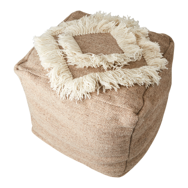 Affari of Sweden MINNA Sittpuff, Beige/elfenben