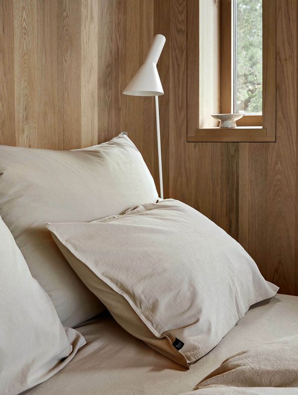 Høie Frøya påslakanset beige 150x210 cm 2 delar