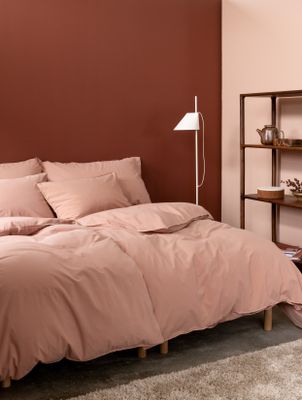 Høie Frøya påslakanset varm rosa 150x210 cm 2 delar