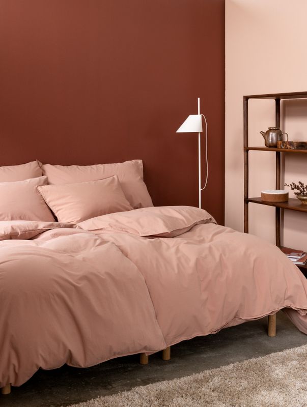 Høie Frøya påslakanset varm rosa 150x210 cm 2 delar