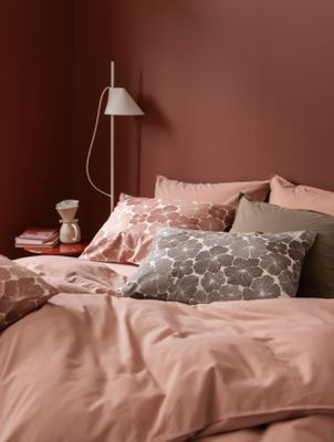 Høie Frøya påslakanset varm rosa 150x210 cm 2 delar