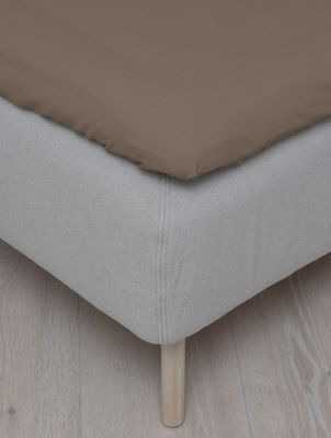 Høie Frøya formsytt lakan chokladbrun 90x200/25 cm