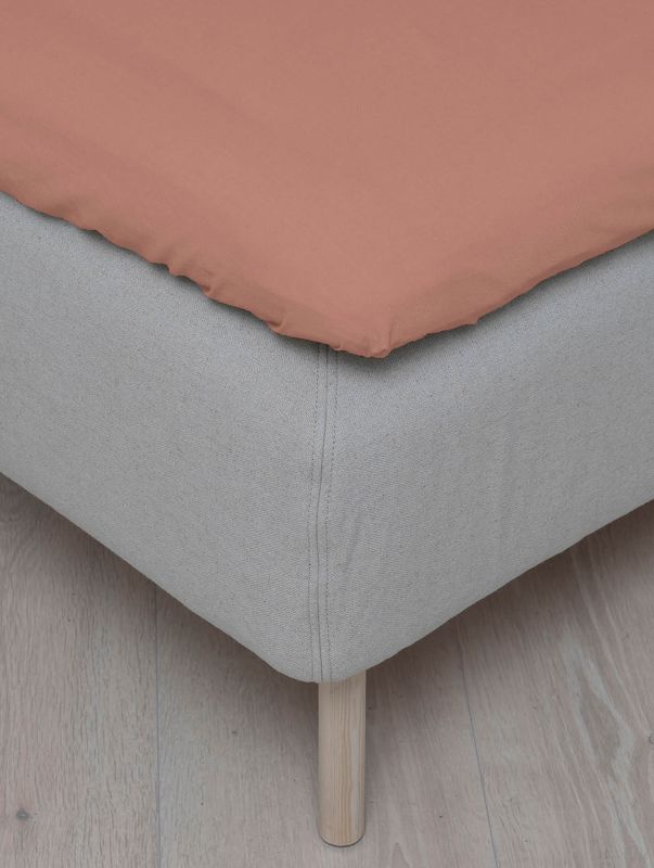 Høie Frøya formsytt lakan varm rosa 90x200 cm