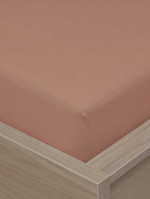 Høie Frøya formsytt lakan varm rosa 90x200 cm