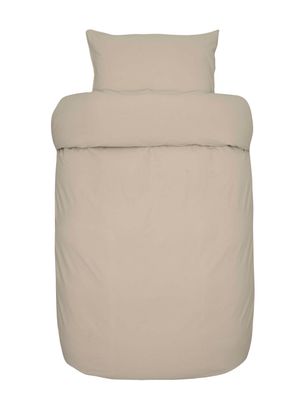 Høie Frøya påslakanset beige 150x210 cm 2 delar