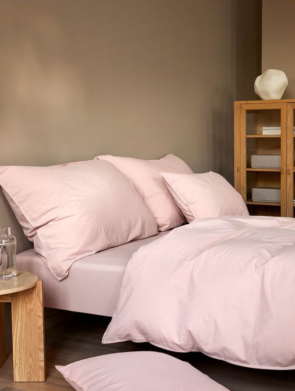 Høie Frøya påslakanset dämpad rosa 150x210 cm 2 delar