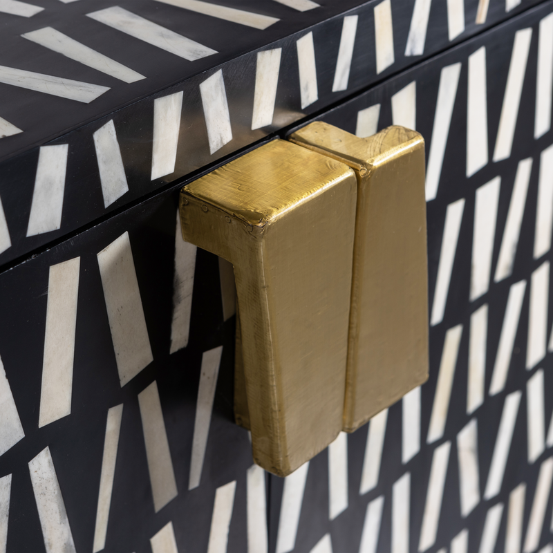 WOOOD Menne Skåp i Mangoträ och Beninlägg