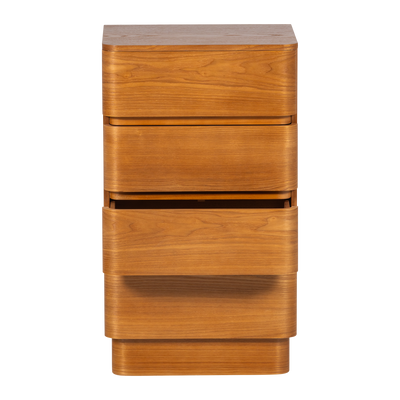 WOOOD Fejo byrå med 4 lådor i brun MDF